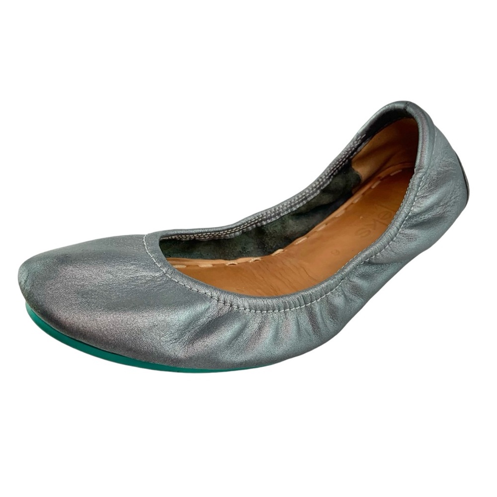 Tieks Silver Metallic Flats